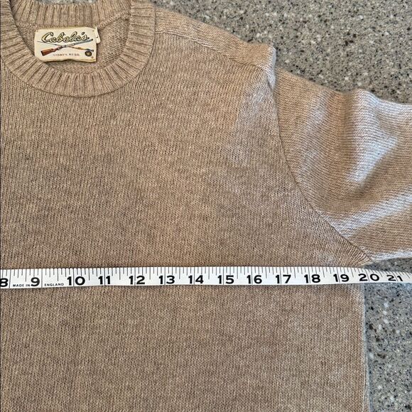 CABELA'S Vintage 70s/80s Wool Sweater Heritage Outdoor Fisherman Knit Crewneck - Picture 9 of 11